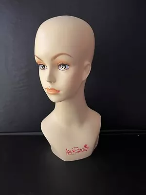 Vtg Jon Renau Female Mannequin Head Wig Earring Display ~ 15 1/2  ~ • $75