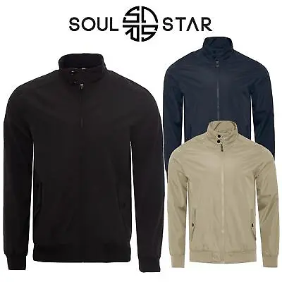 Soul Star Men's Bomber Jackets Casual Lightweight Windbreaker Jackets- S To 2XL  • £29.99