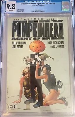 Sandman Presents Merv Pumpkinhead Agent Of Dream #1 CGC 9.8 2000 3799393012 • $799.99