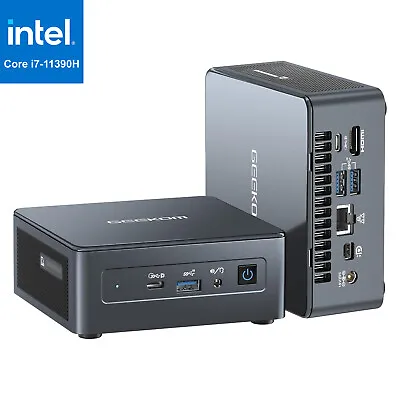 Intel Core I7 Mini Desktop PC Home Office Computer I7-11390H 5.0 Ghz WiFi 6 BT • $449