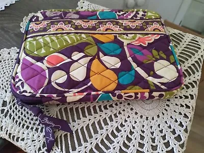 Vera Bradley Plum Crazy Colorful Print Kindle/tablet Zip Case 8.5x 6.5 Inches • $10