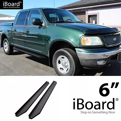 IBoard Running Board Black 6  Fit Ford F150 F250LD SuperCrew Cab 01-03 • $209