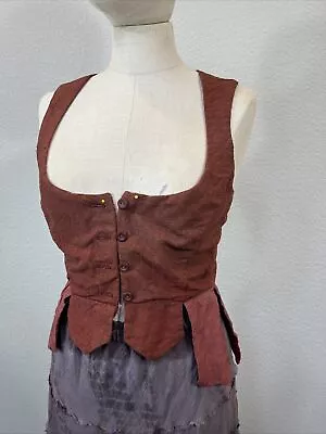 Something Rotten 32” Dark Red Vest Renaissance Medieval R &J Beauty Defects Les • $51