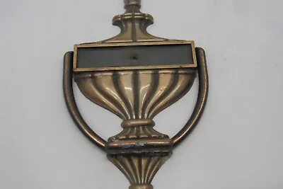 Vintage Brass Door Knocker With Name Plate Option 7.5  X 4.5  • $15.99