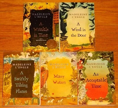 A Wrinkle In Time Quintet #1-5 Book Series~madeleine L'engle~complete Set • $15.99