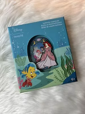 NEW IN BOX! Disney The Little Mermaid Ariel Lenticular LE 1800 Metal Enamel Pin! • $21.99