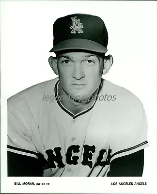 1960s Bill Moran LA Angles 2nd Baseman Original News Service Photo • $14.99