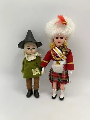 Madame Alexander Wizard Of Oz Scarecrow Mini Doll & Scottish Girl Eyes Openshut • $15