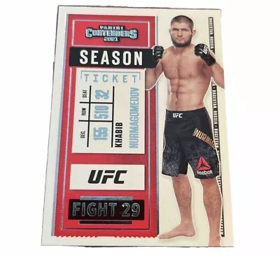 Khabib Numagomedov 2021 Panini Chronicles Contenders UFC #2 Season Ticket • $1.40