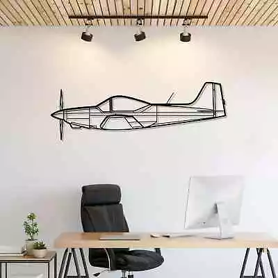 Wall Art Home Decor 3D Acrylic Metal Plane Aircraft USA Silhouette Falco F8L • $87.99