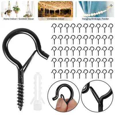 50 Pack Q-Hanger Screw In Hooks With Safety Buckle Metal Ceiling Hooks Safety UK • £11.60
