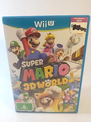  SUPER MARIO 3D WORLD Nintendo Wii U Game [PAL] - Disk A+ Professionally Cleaned • $14.99