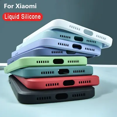 Liquid Silicone Soft Case For Xiaomi Redmi Note 12 11 Pro Mi 11T 11 Lite Cover • $7.69