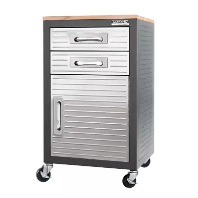 Seville Classics UltraHD 2-Drawer Rolling Storage Cabinet - GRAPHITE • $206.07
