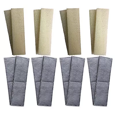 8 X Compatible Fluval U4 Foam And Polycarbon Cartridges Internal Filter Sponges • £19.49