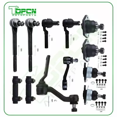 Complete 12 Front Ball Joints Idler Arm Pitman Arm For Chevrolet S10 Blazer 4WD • $70.99