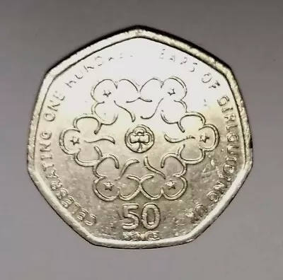 100 Years Of Girl Guiding 50p (2010) - Good Condition • £1