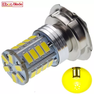 1Pcs Yellow 3000k P26S 27SMD LED Headlight Front Bulb For Motorbike Motorcycle • $8.89