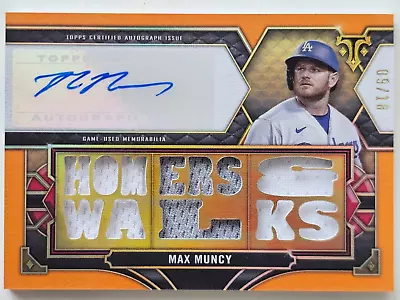 MAX MUNCY - 2022 Topps Triple Threads GU Patch AUTO #09/18 Card No. TTAR-MMU2 • $20