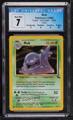 1999 Pokemon Fossil Muk Holo #13 CGC 7 • $4.50