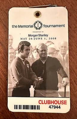 2008 Memorial Tournament Muirfield Village Golf Club Badge Kenny Perry Wins • $9.99