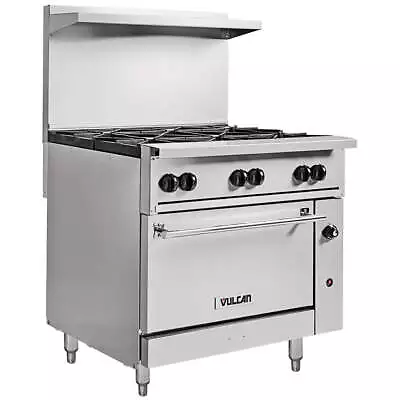 Vulcan 36 Burner 36  Liquid Propane Range With Convection Oven Base 215000 BTU • $7900