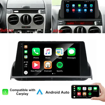 9  Android 12.0 Stereo Radio GPS Nav Wifi For 2002-2008 Mazda 6 Built-in Carplay • $191.39