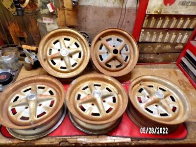 MG Midget Midget 1500 Steel Wheel Set 5 13x4.5  Original !! • $229.22