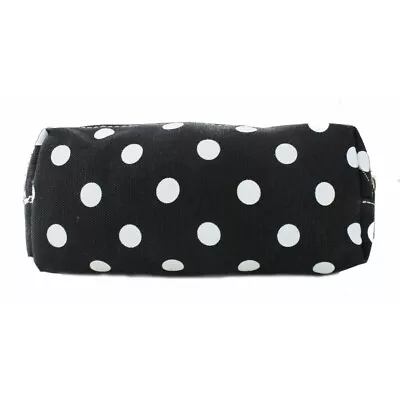£2.99 • Buy The Olive House® Polka Dot Canvas Pencil Case Black Spotty Dotty