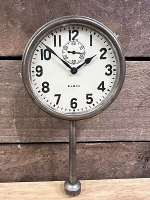 Vintage 1920’s Elgin 8 Day Stem Car Clock • $124.99