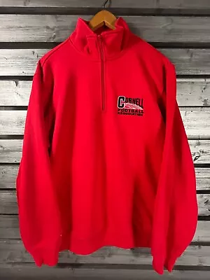Boathouse Sports Cornell University Football Red 1/4 Zip Sweatshirt Mens L Vtg • $29.99