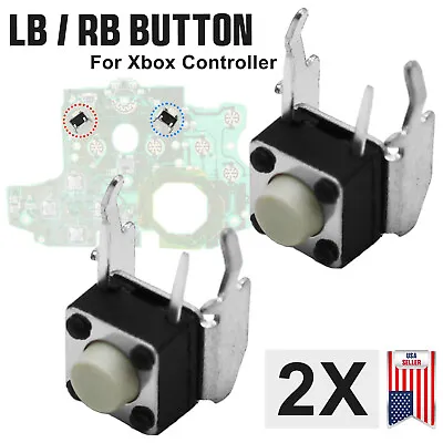 2X LB RB Bumper Micro Button Switch For Xbox One / Elite / Series X S Controller • $7.99