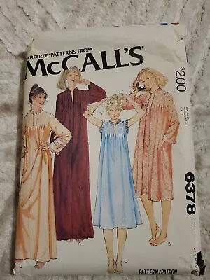 McCalls 6378 Vintage 70s Nightgown Smock Dress Sewing Pattern M6378 Medium • $7.99