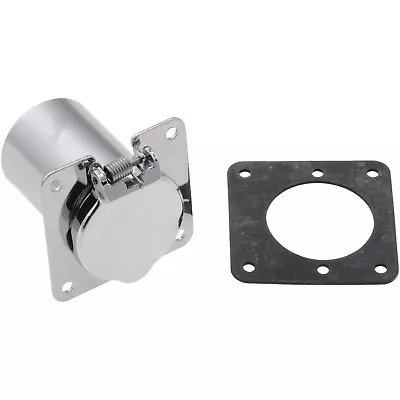 ZeroStart Weatherproof Receptacle Four Hole Square Flange Chrome 8606080 • $76.67