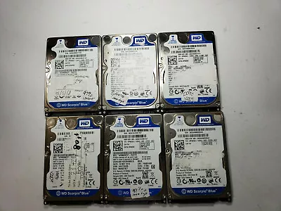 LOT OF 6 Western Digital 80GB Laptop SATA Hard Drive WD800BEVT TESTED FAST SHIP! • $29.95