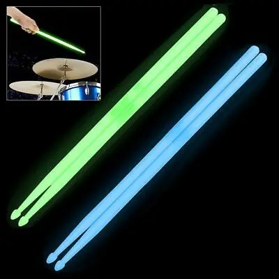 $15.19 • Buy New 1 Pair Music Band Luminous Drum Sticks Drumsticks 5A Glow In The Dark Stage