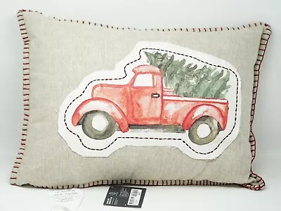 Martha Stewart Collection Holiday Truck Christmas Tree 14 X20  Decorative Pillow • $5.89