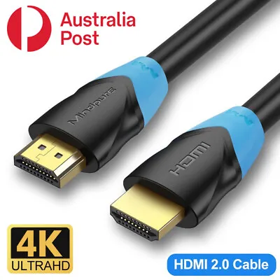 $4.95 • Buy 1.5M/3M/5M/8M/10M Premium HDMI Cable 2.0 4K 2160p 1080p High Speed Gold Plated