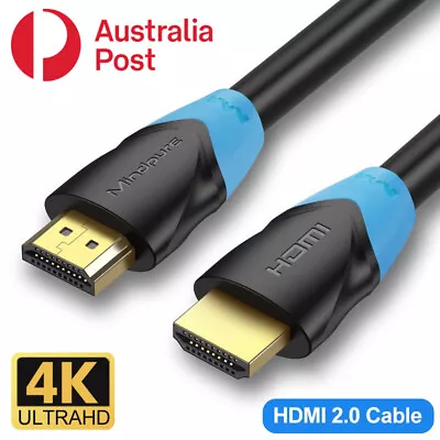 1.5M/3M/5M/8M/10M Premium HDMI Cable 2.0 4K 2160p 1080p High Speed Gold Plated • $4.95