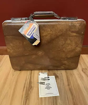 Vintage 1981 American Tourister Suitcase Travel Carry On NEW W/ Tags Keys Papers • $59.99