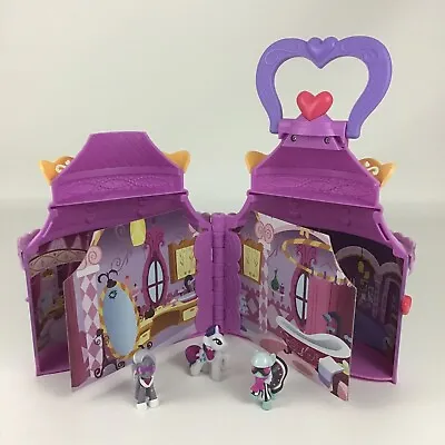 Rarity Boutique Dress Shop Playset W Pony Figures My Little Pony Hasbro 2014 • $27.96