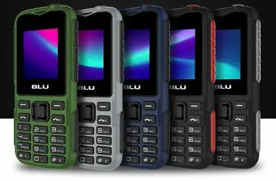 BLU Tank Mini T650 1.8  GSM Unlocked Dual-SIM Flashlight Cellphone Blue Green • $19.99