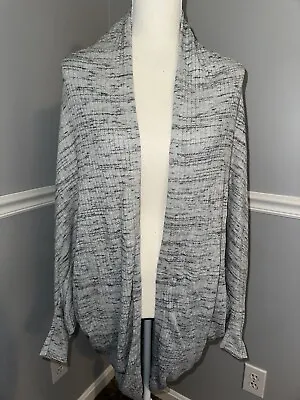 Mossimo Cardigan Womens Size XL Batwing Sleeves Draped Round Hem Open Front • $13.99