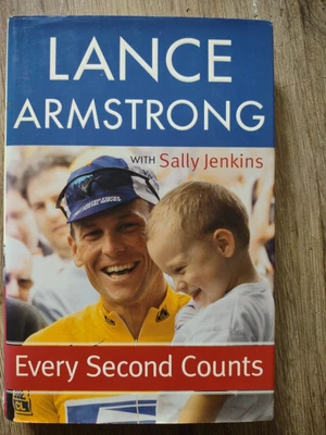 LANCE ARMSTRONG SIGNED AUTO Every Second Counts HC BOOK • £19.79