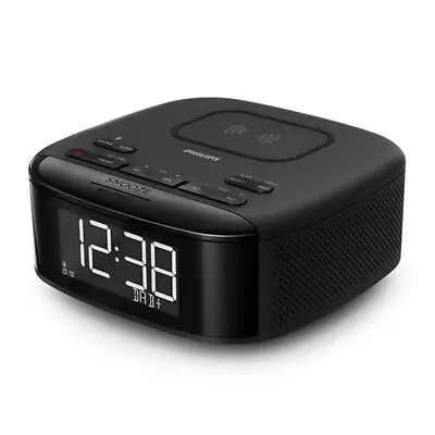 $169.95 • Buy Philips TAR7705 FM DAB+ Alarm Clock Radio/Bluetooth Speaker/Wireless Qi Charger