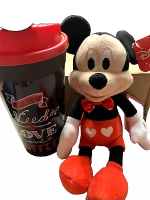 Mickey Mouse Stuffed Toy Coffee Cup Bundle Mother's Day Valentine's Day • $3.99