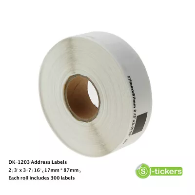 $4.20 • Buy 1 - 20 Rolls DK-1203 Address Labels DK1203 Brother Compatible / Cartridge