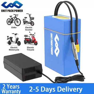 UPP 36V 48V 52V 60V 72V 20Ah 40Ah Lithium E-bike E-Scooter Battery Pack 0-5000W • £309