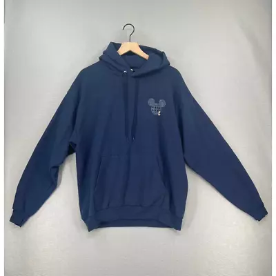 Disney Parks Hoodie Womens Large Blue Walt Disney World Mickey Ears  • $17.99