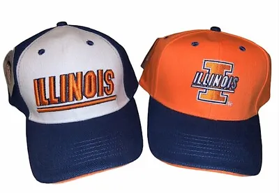 University Of Illinois Fighting Illini Donegal Bay Adjustable Hat Combo NEW!! • $19.99